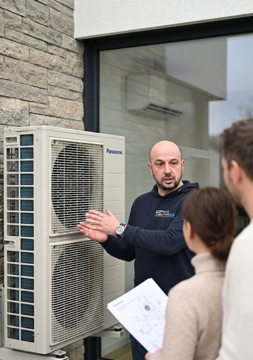 Conseil avant installation de climatisation Panasonic à Bassenge réalisée par DemirTechnics